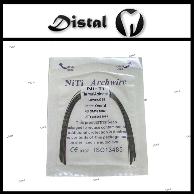 Дуги ортодонтичні NiTi Archwire термоактивні Thermal Activated Orthoform Ovoid, верх 012 018 Дуги ортодонтичні NiTi Archwire термоактивні Thermal Activated Orthoform Ovoid, верх 012 018