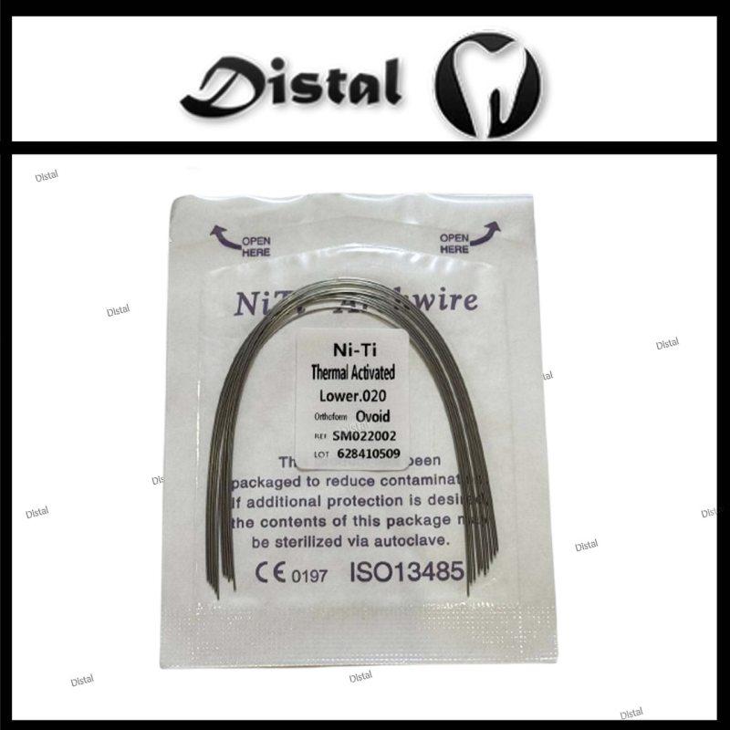 Дуги ортодонтичні NiTi Archwire термоактивні Thermal Activated Orthoform Ovoid, верх 012 020 Дуги ортодонтичні NiTi Archwire термоактивні Thermal Activated Orthoform Ovoid, верх 012 020