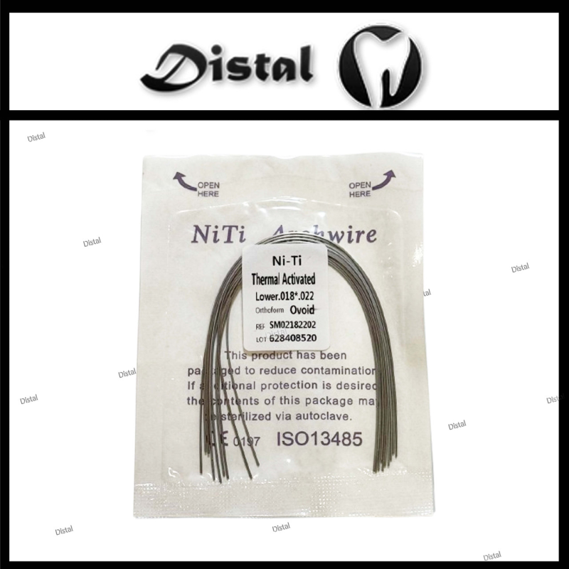 Дуги ортодонтичні NiTi Archwire термоактивні Thermal Activated Orthoform Ovoid, верх 012 18*22 Дуги ортодонтичні NiTi Archwire термоактивні Thermal Activated Orthoform Ovoid, верх 012 18*22