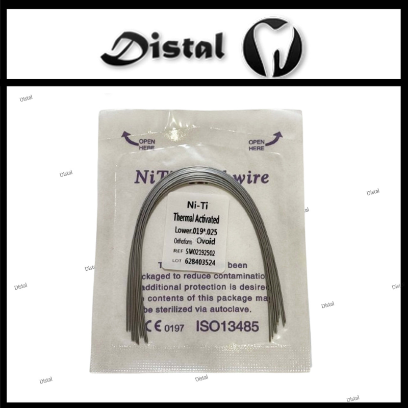 Дуги ортодонтичні NiTi Archwire термоактивні Thermal Activated Orthoform Ovoid, верх 012 19.25