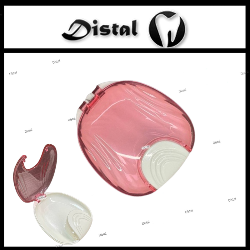 Контейнер, бокс для кап, ретейнерів, зубних протезів, Рожевий Контейнер, бокс для кап, ретейнерів, зубних протезів, Рожевий