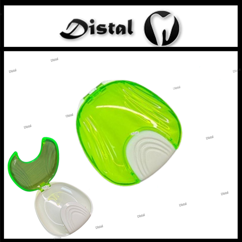 Контейнер, бокс для кап, ретейнерів, зубних протезів, Салатовий Контейнер, бокс для кап, ретейнерів, зубних протезів, Салатовий