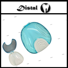 Контейнер, бокс для кап, ретейнерів, зубних протезів, Блакитний