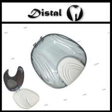 Контейнер, бокс для кап, ретейнерів, зубних протезів, Сірий