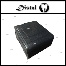 Серветка-нагрудник медична стоматологічна тришарова 33х45 см (125шт/пач) Колір: чорний