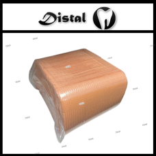 Серветка-нагрудник медична стоматологічна тришарова 33х45 см (125шт/пач) Колір: помаранчевий