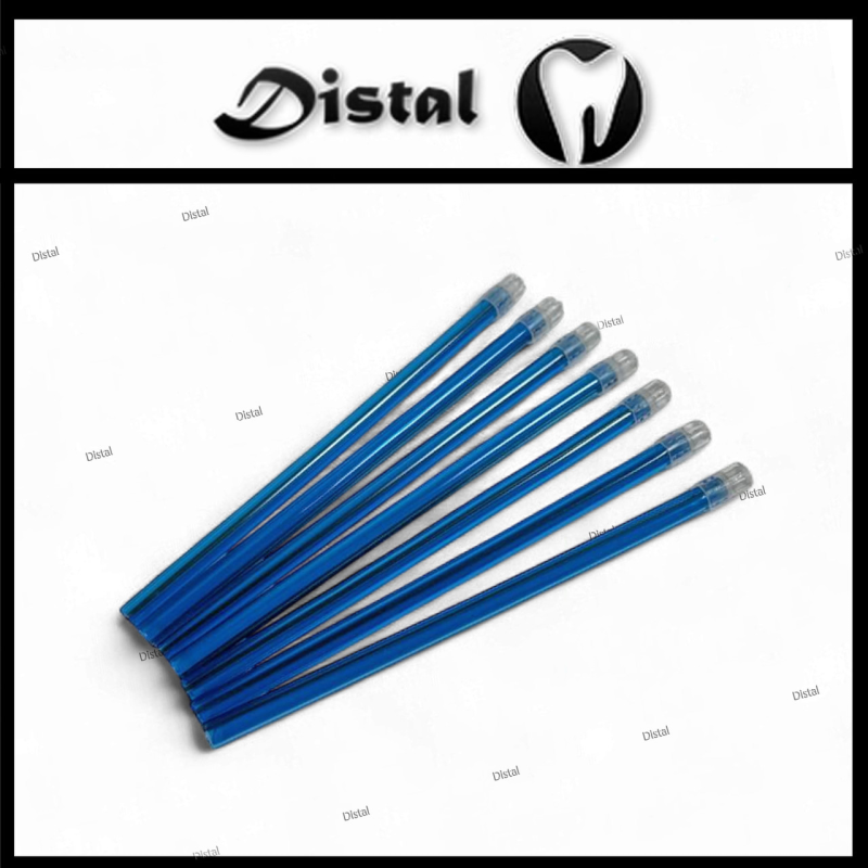 Слиновідсмоктувачі одноразові, змінний носик, Колір : Синій, 100 шт.